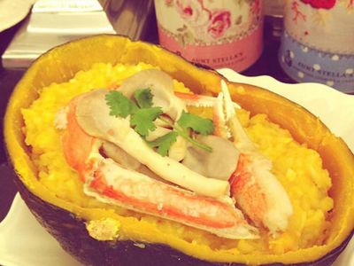 參考食譜 : 南瓜培根燉飯