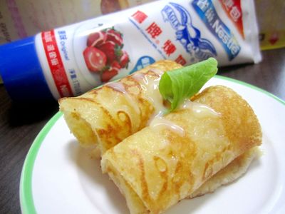 煉乳玉米粉煎餅 * 鷹牌煉奶 *