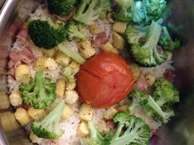 參考食譜 : 懶人料理蕃茄飯-電鍋