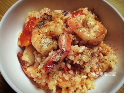 整個番茄飯 ♡ 奶油鮮蝦版