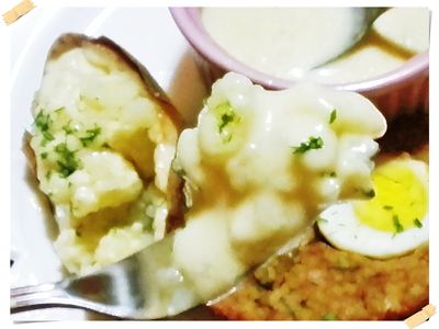 烤馬鈴薯佐Double Cheese奶醬