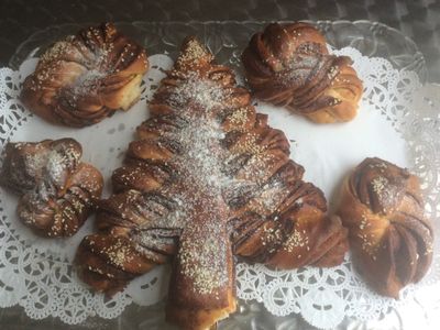 參考食譜 : 聖誕樹麵包