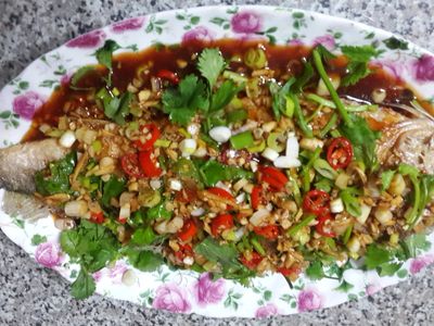 ♥忘憂草手作年菜♥蒜香醬淋黃魚