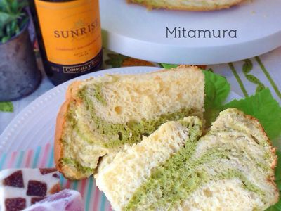 參考食譜 : 抺茶花紋戚風蛋糕