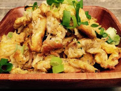 【三分鐘料理】-魩魚香吻炒蛋