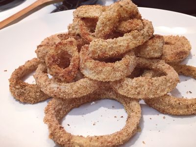 不用油炸♥♡烤的酥脆洋蔥圈