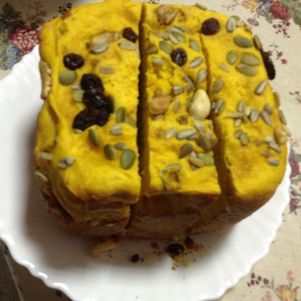 ㄚ曼達的廚房~南瓜麵包：Sunn 一起做