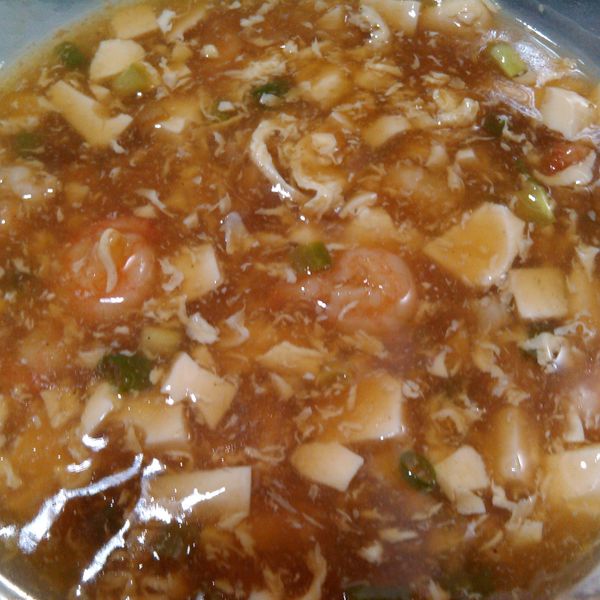 蝦仁滑蛋豆腐：小馨 一起做