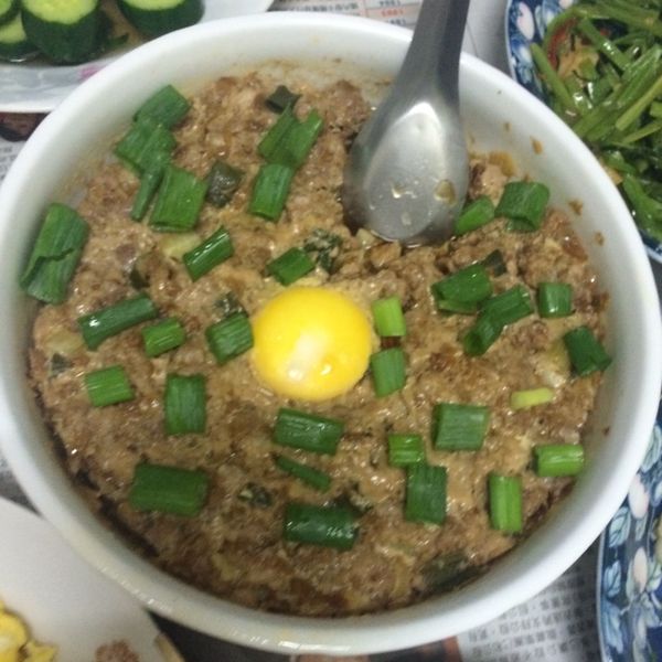 電鍋蒸古早味肉餅【牛頭牌端午好香拌】 : Prettysmilepei一起做