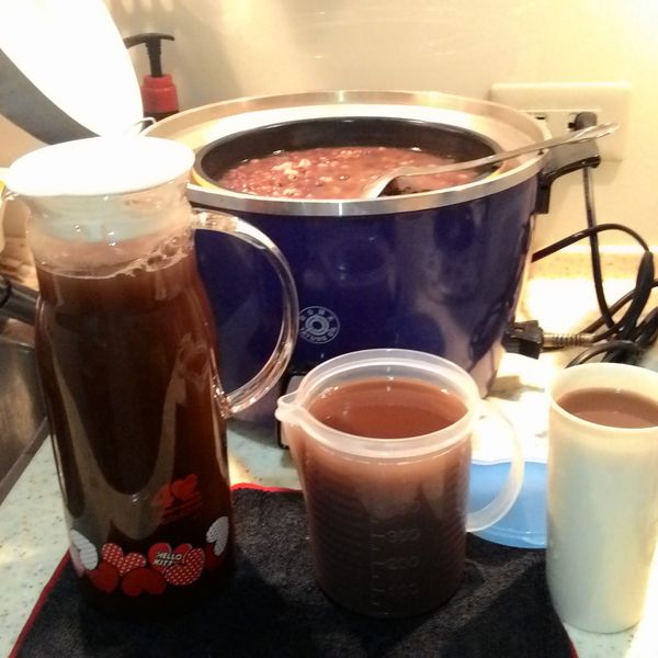 簡單自製~~消水腫~~紅豆水~~ : 蔡妹一起做