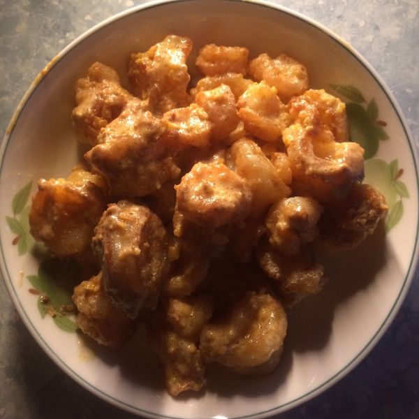 【33廚房】金沙蝦球 : 地獄天使一起做