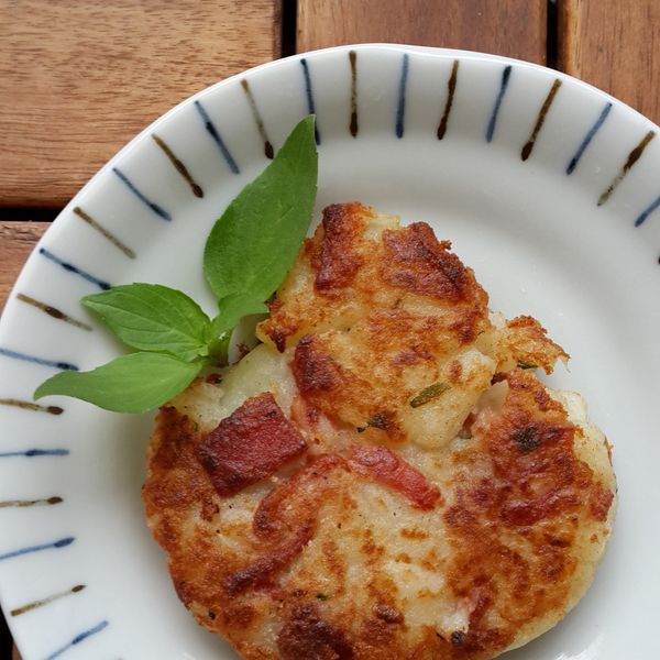 香煎培根薯餅：LuciaYang 一起做