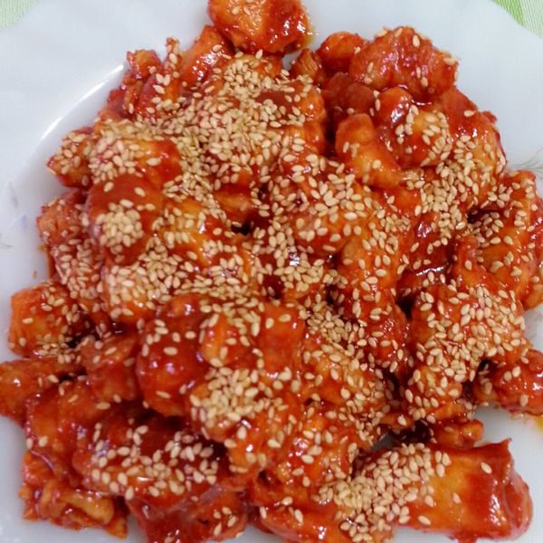 韓式辣味雞(免油)：閻惇惠 一起做