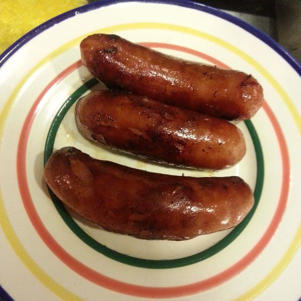 乾煎香腸 : 米粉妹一起做