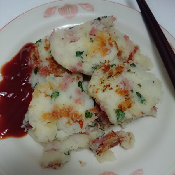 香煎培根薯餅：Cassiopeia Luan 一起做