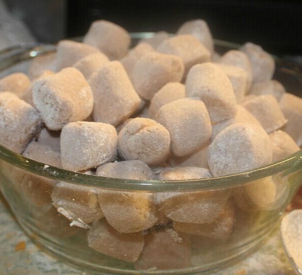 芋圓、蕃薯圓、胡蘿蔔圓：A布 一起做