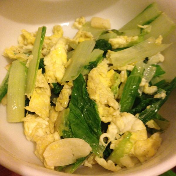 ㄚ曼達與好菜箱~小白菜炒蛋：Yujing Wu 一起做