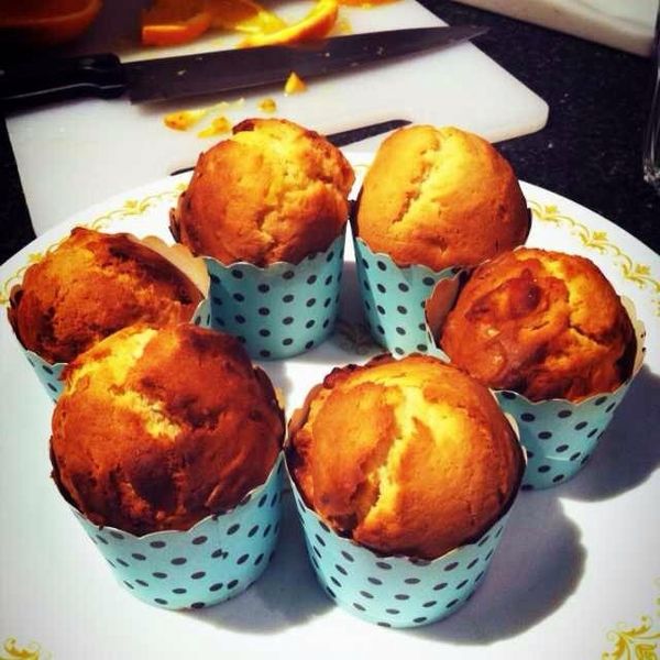 甜橙杯子蛋糕 : 依文一起做