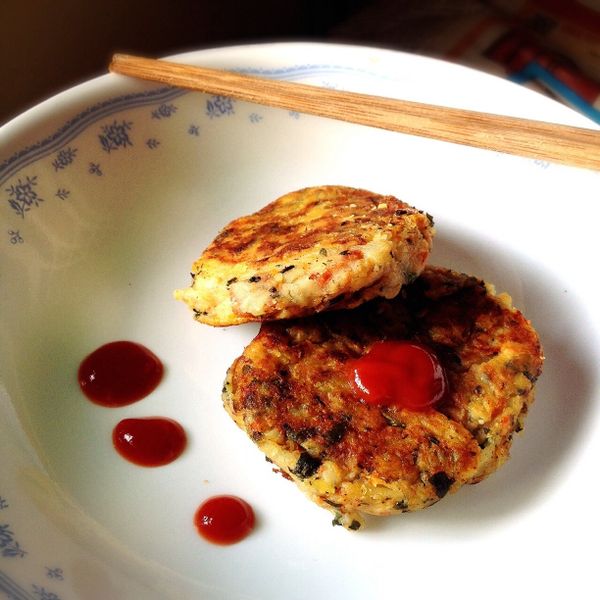 香煎培根薯餅：Fish Chen 一起做