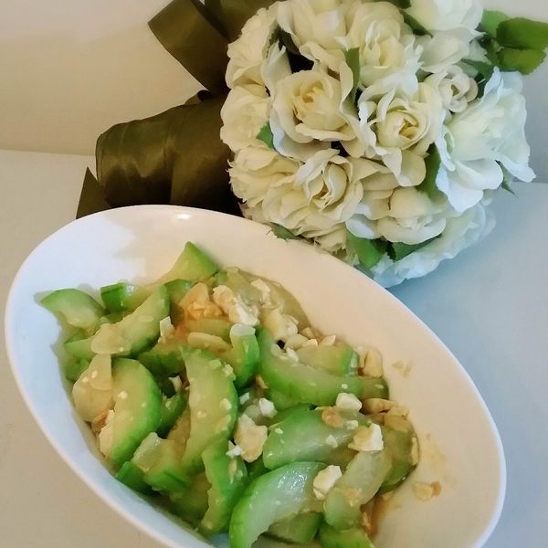 鹹蛋炒絲瓜：西吳 一起做