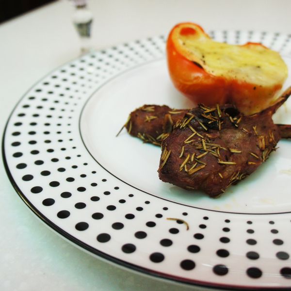 義大利迷迭香羊小排：大佛 一起做