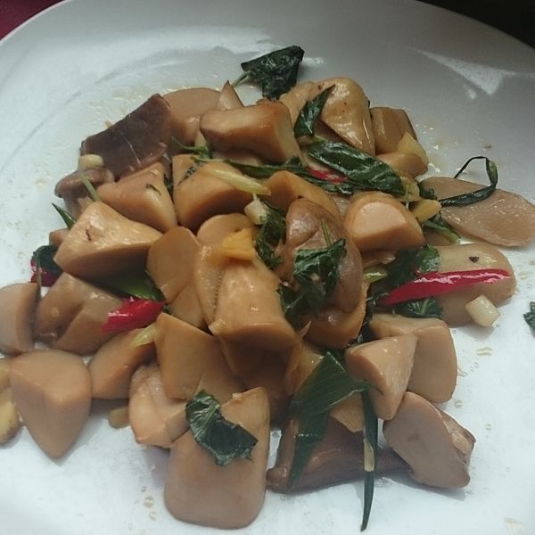 [菇類]三杯杏鮑菇 : karen一起做