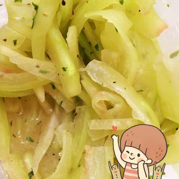 涼拌西瓜皮絲：Woomam  Lee 一起做