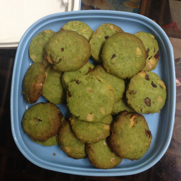 Olivia♥抹茶餅乾：Vicky 一起做