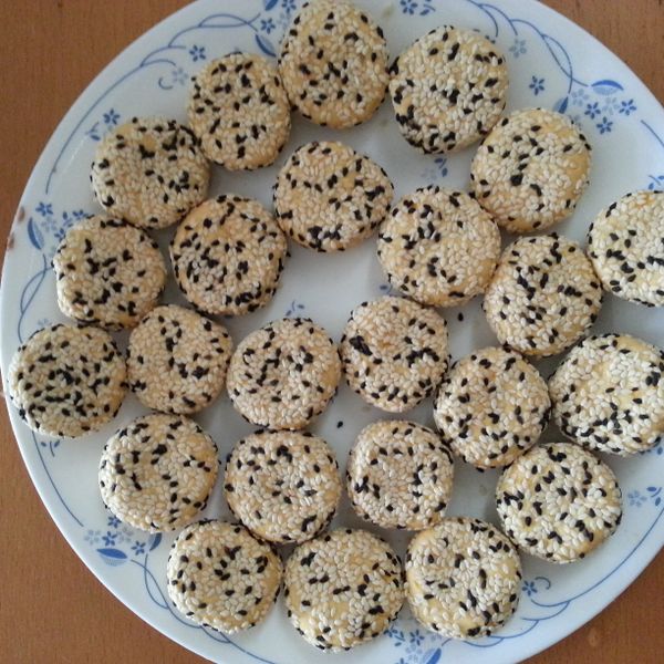 南瓜芝麻球 : Connie Wong一起做