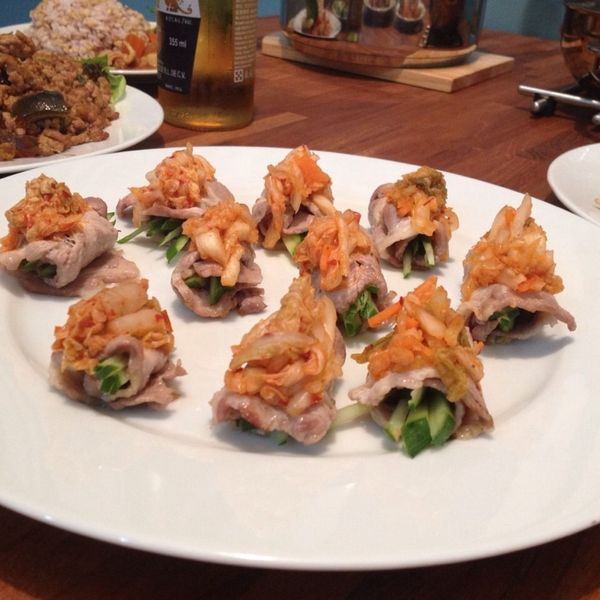 泡菜牛肉年糕捲：Wanchun Jaung 一起做