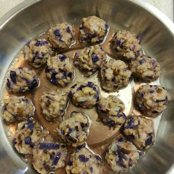 ♥ 香菇鑲肉丸 : Miko一起做