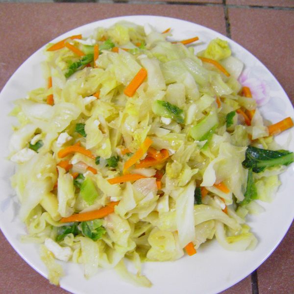 鹹蛋炒高麗菜 : 單身廚房一起做