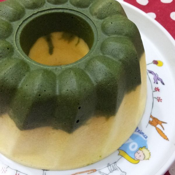 抹茶雙色輕乳酪蛋糕：倩瑜 一起做