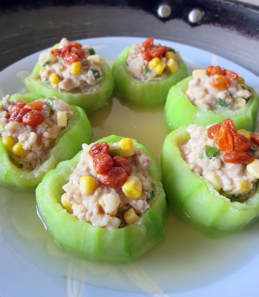 絲瓜蝦仁鑲肉：snoopy0424 一起做