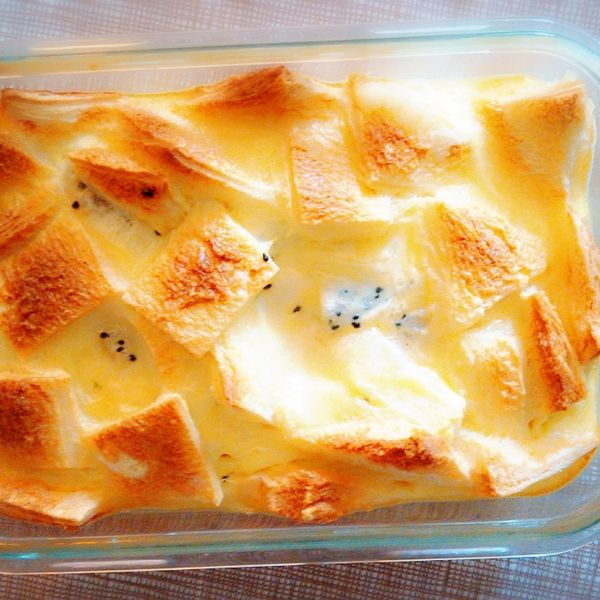 超簡易烤布丁：用土司就可以！：Alisa Chyn 一起做