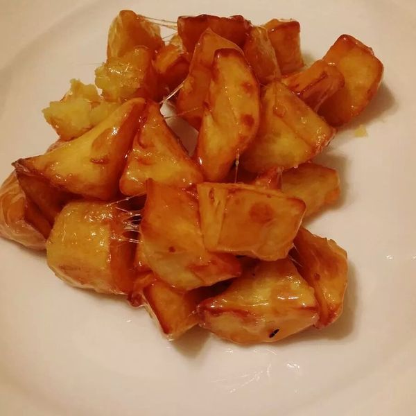 地瓜拔絲 : 閒妻良母冰冰的手作食譜一起做