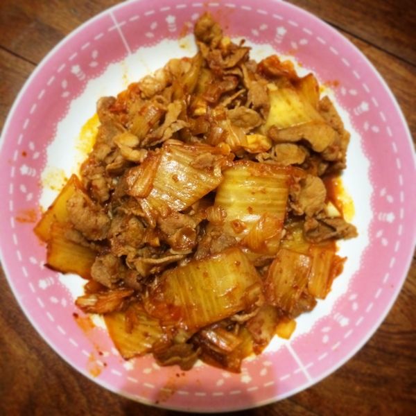 泡菜炒豬肉 : Chiou Ga Ga一起做