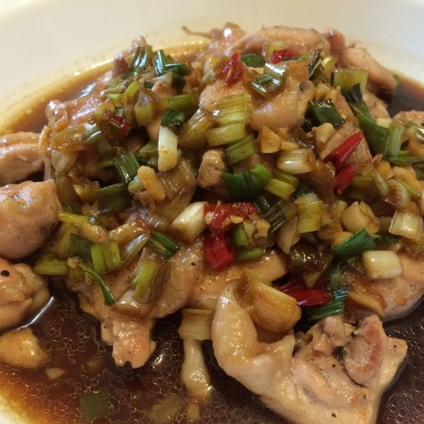 蔥辣香煎雞腿肉 : 瑪姬一起做
