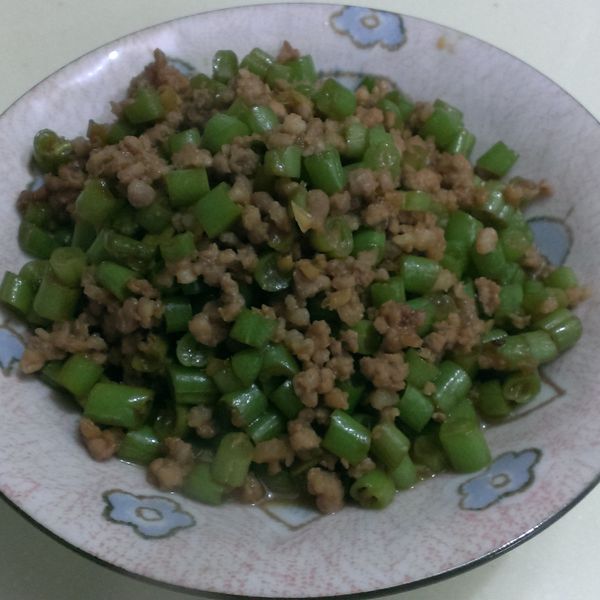 肉末四季豆(夾饅頭的餡料) : Jenny Chang一起做