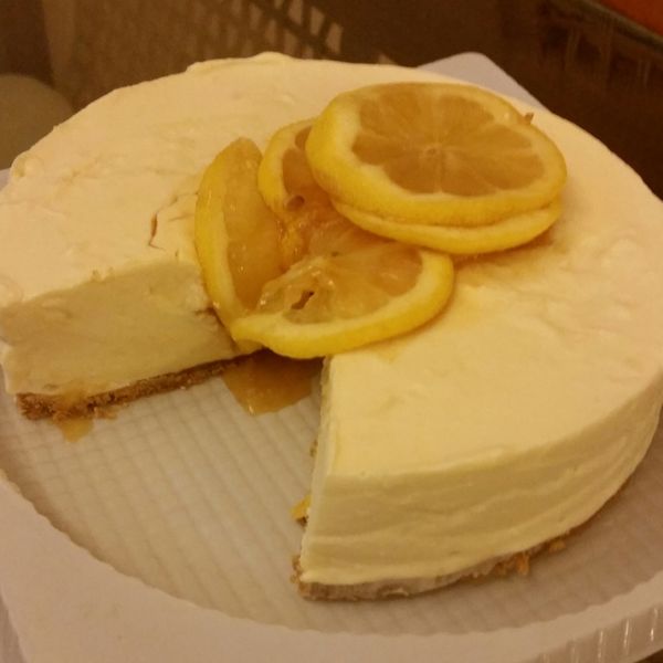 蜂蜜檸檬乳酪免烤蛋糕：蕾蕾 一起做