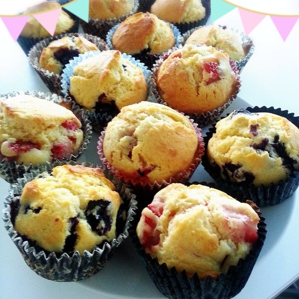 藍莓瑪芬-紫色魅惑 : 沛沛一起做
