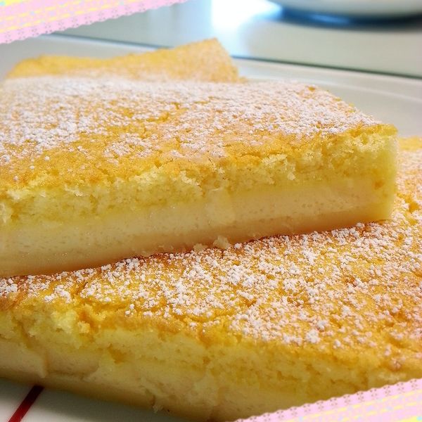 魔術布丁三層蛋糕 : 沛沛一起做