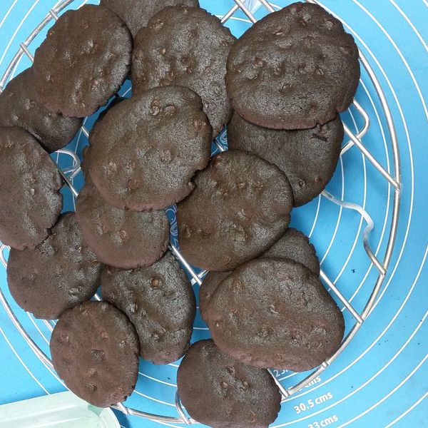 雙倍巧克力餅乾 : Sandy Wang一起做