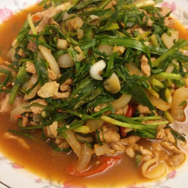 [韓式] 辣炒韭菜豬肉 : 李慶芳一起做