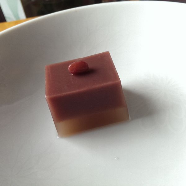 紅豆水羊羮 : 石珉竹一起做