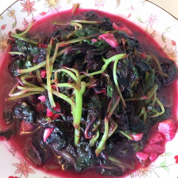 清炒紅莧菜【食在養生】：Chibi Ou  Chibi 一起做