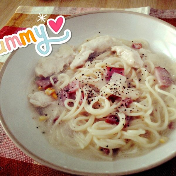 【康寶_就是醬美味】 白醬義大利麵：吳海倫 一起做