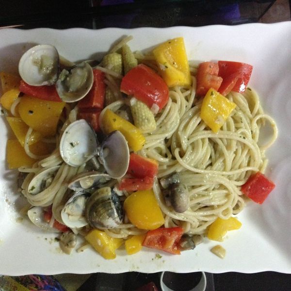 義大利蘑菇蛤蠣麵 : 蔡馨儀一起做