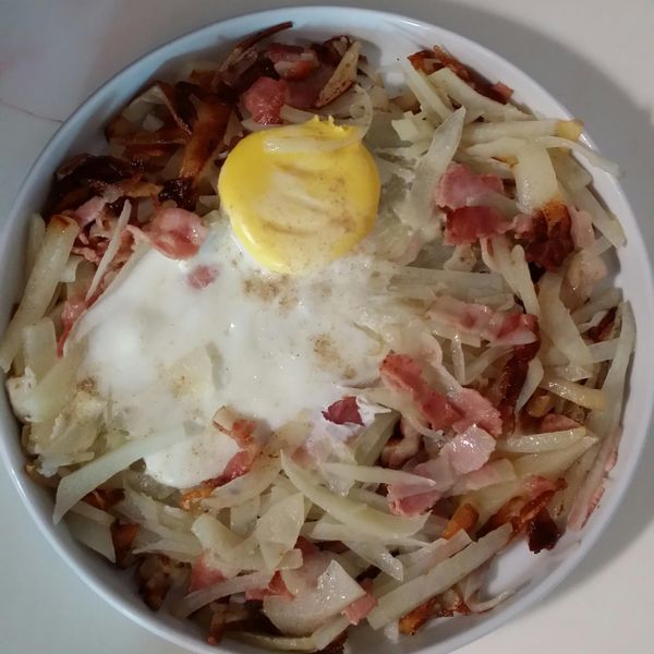 10分鐘快速早餐【洋芋培根蛋】：胡搞蝦搞 一起做