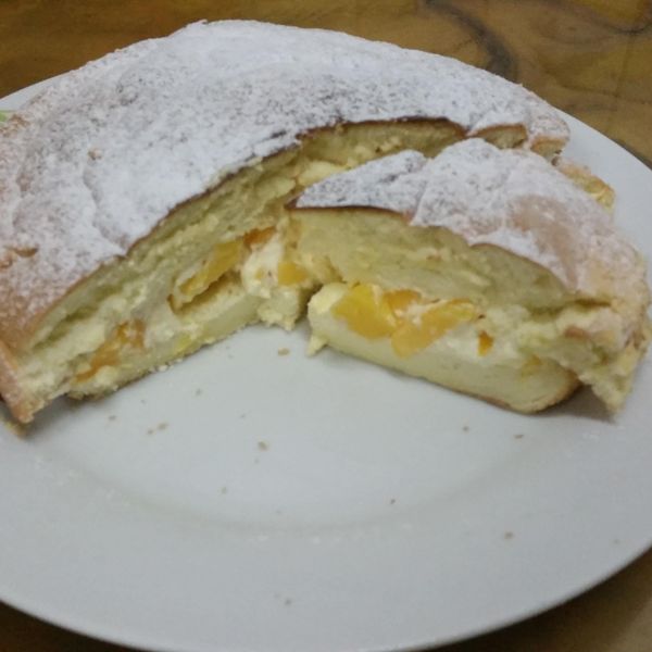 波士頓派 (水蜜桃鮮奶油口味)9吋 : 黃姿錦一起做